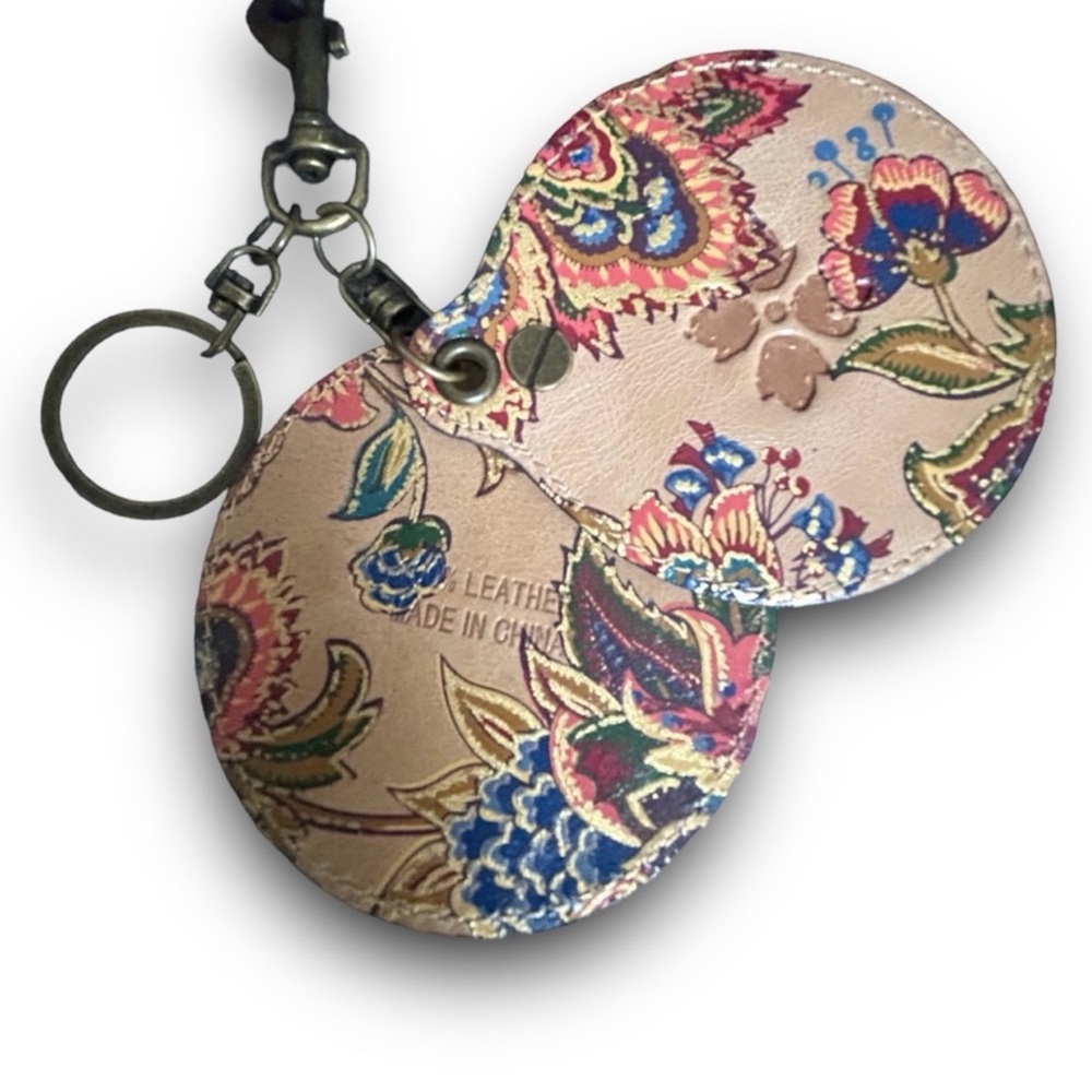 Patricia Nash Liscia mirror French Tapestry fob keychain key purse charm keyring